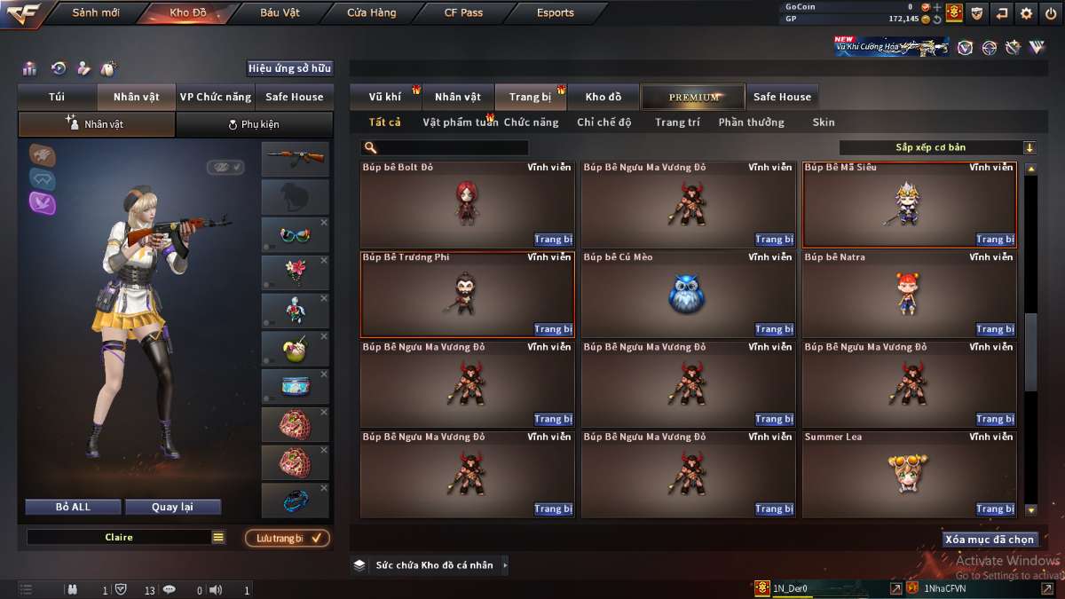 shop acc cf uy tin gia re